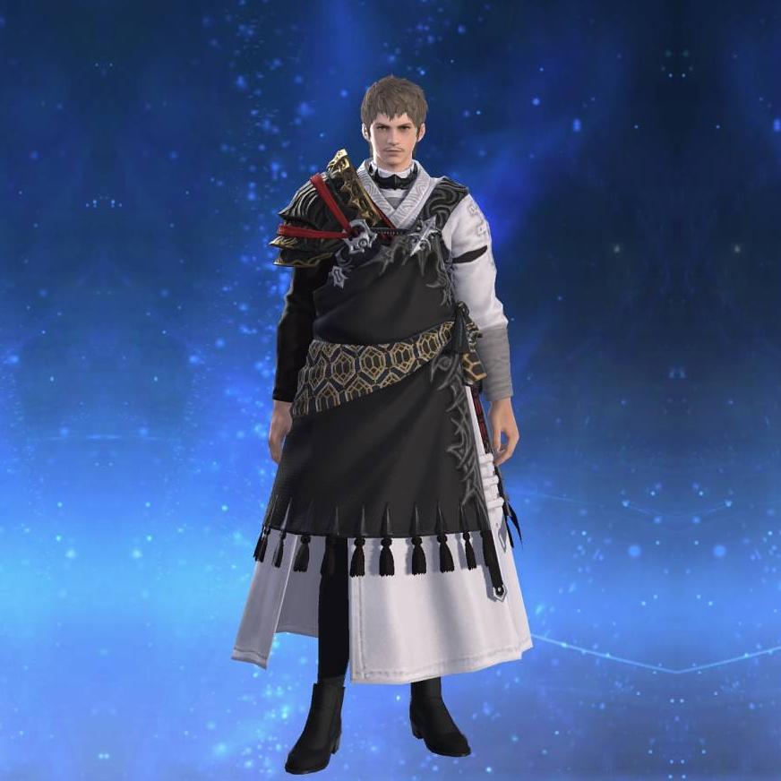 羅刹袈裟【武士】【改】's gearset image male.