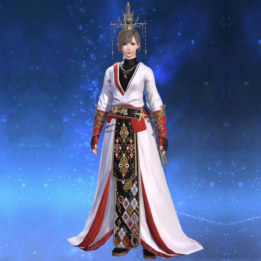 羅刹装束【学士】's gearset image female.