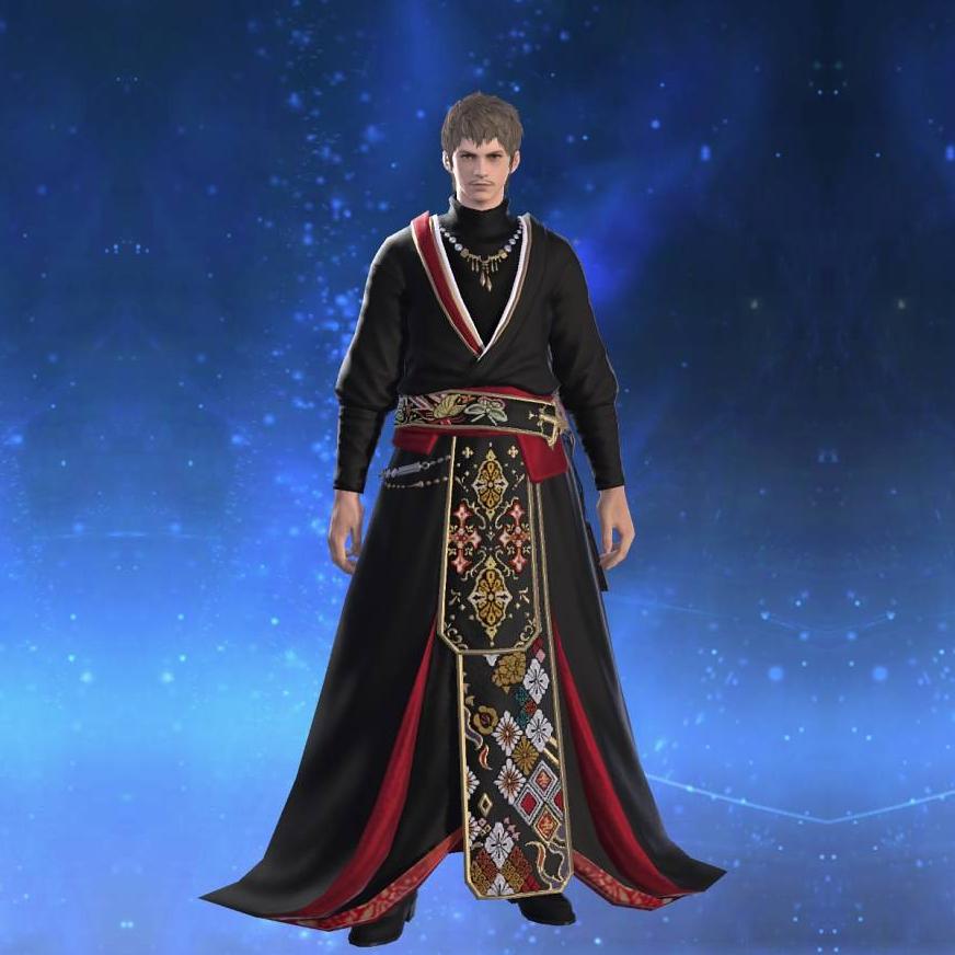 羅刹道着【術士】【改】's gearset image male.