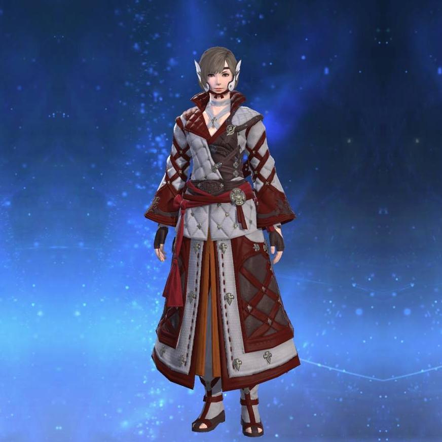 Arhat Dogi of Healing's gearset image female.