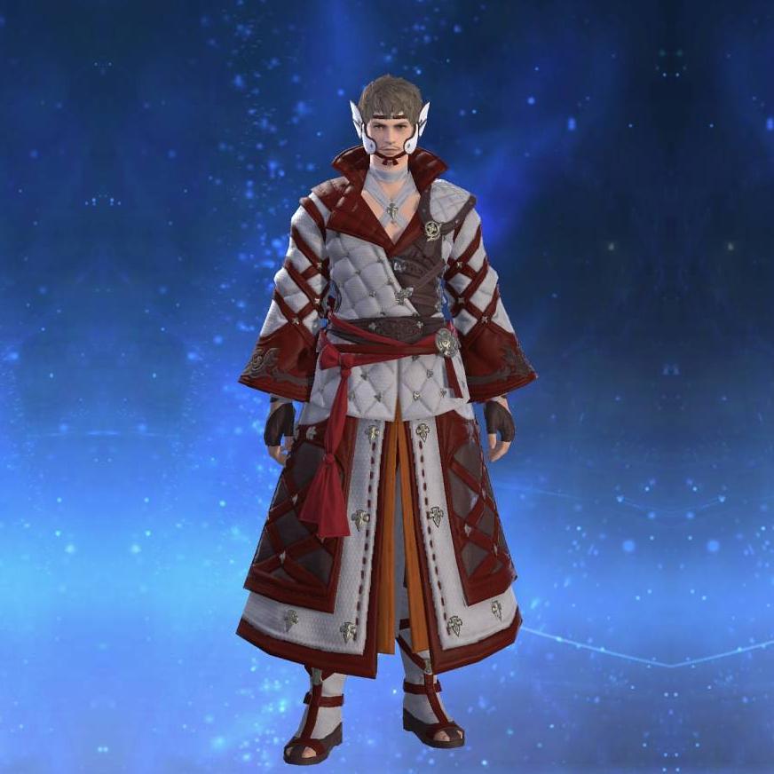 Arhat Dogi of Healing's gearset image male.