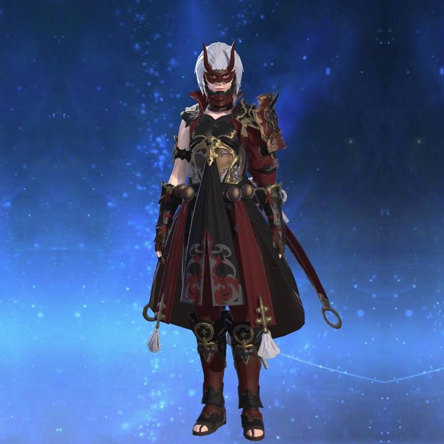 赤鬼装束's gearset image female.