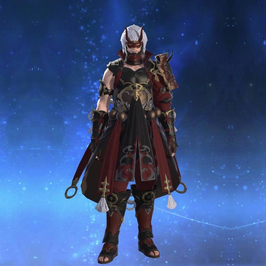 赤鬼装束's gearset image male.