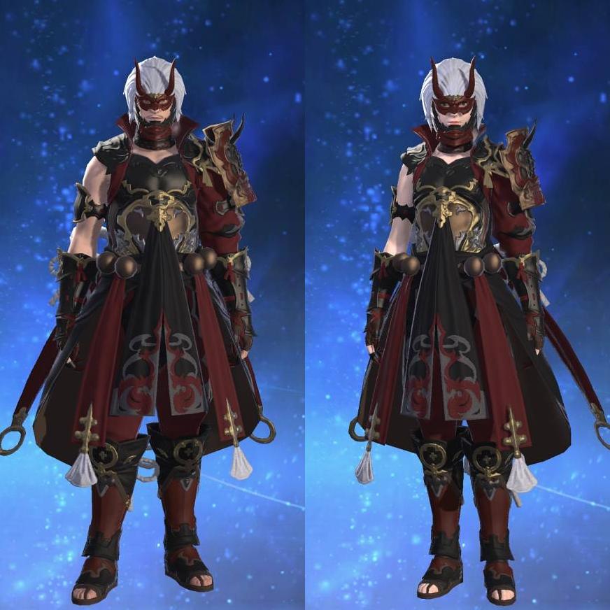 赤鬼装束's gearset image.