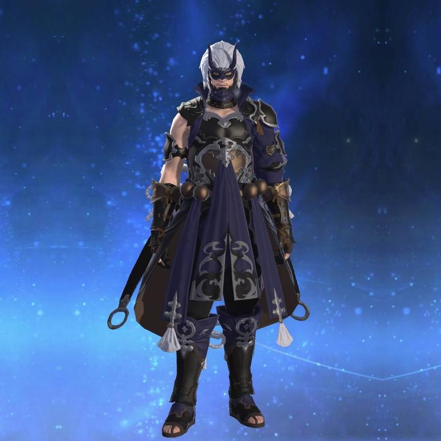 青鬼装束's gearset image male.