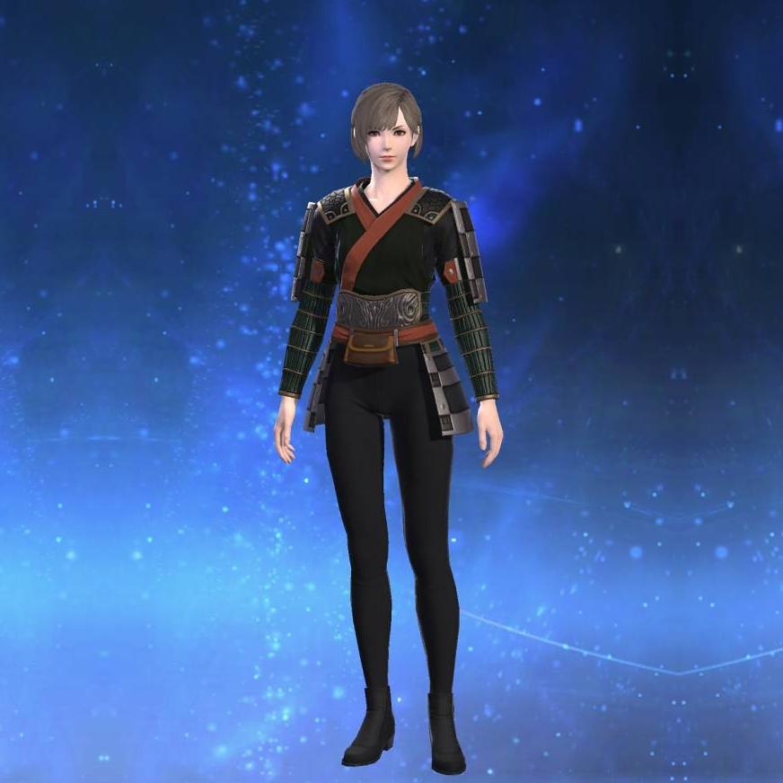 Kirin's Osode of Fending's gearset image female.