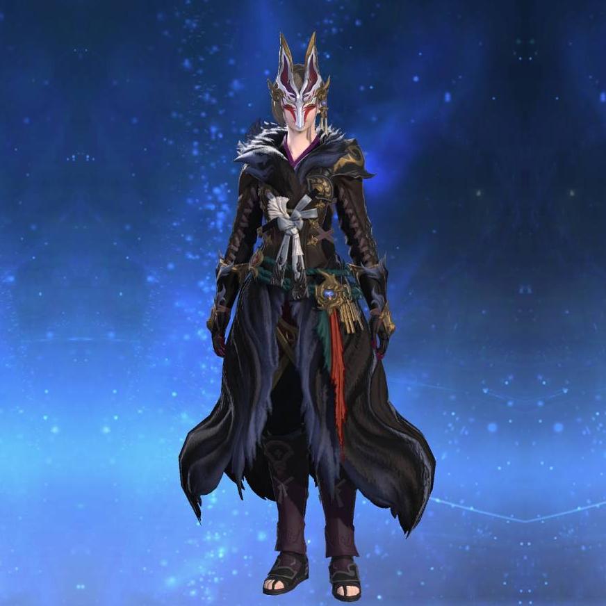 黒狐装束's gearset image female.
