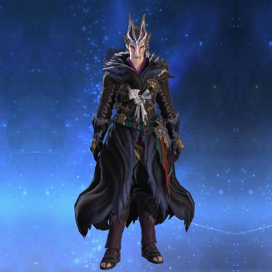 黒狐装束's gearset image male.