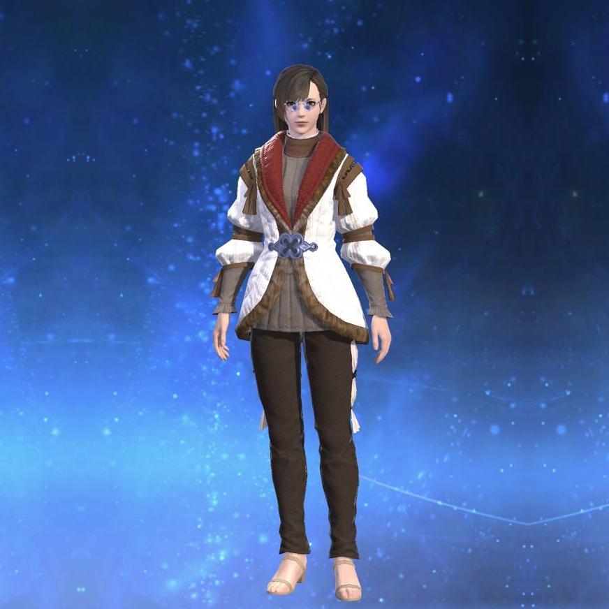 Final Fantasy FF14 Ala Mhigo Coat Long Thin Cosplay Black White Clothes  Clothing | eBay