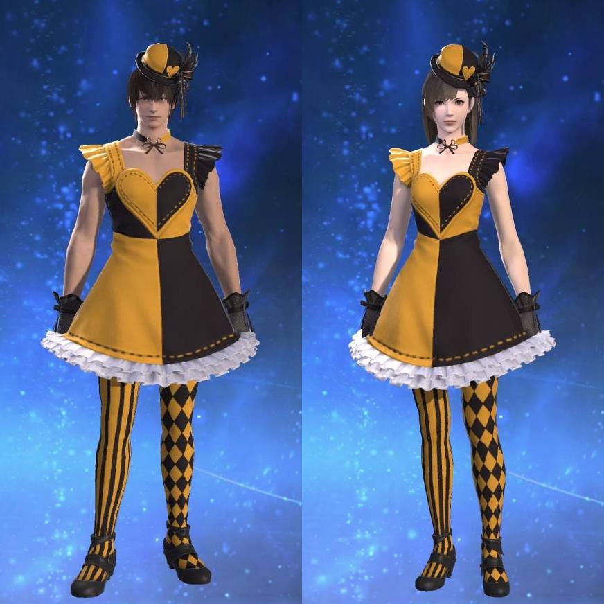 Valentione Acacia Dress's gearset image.