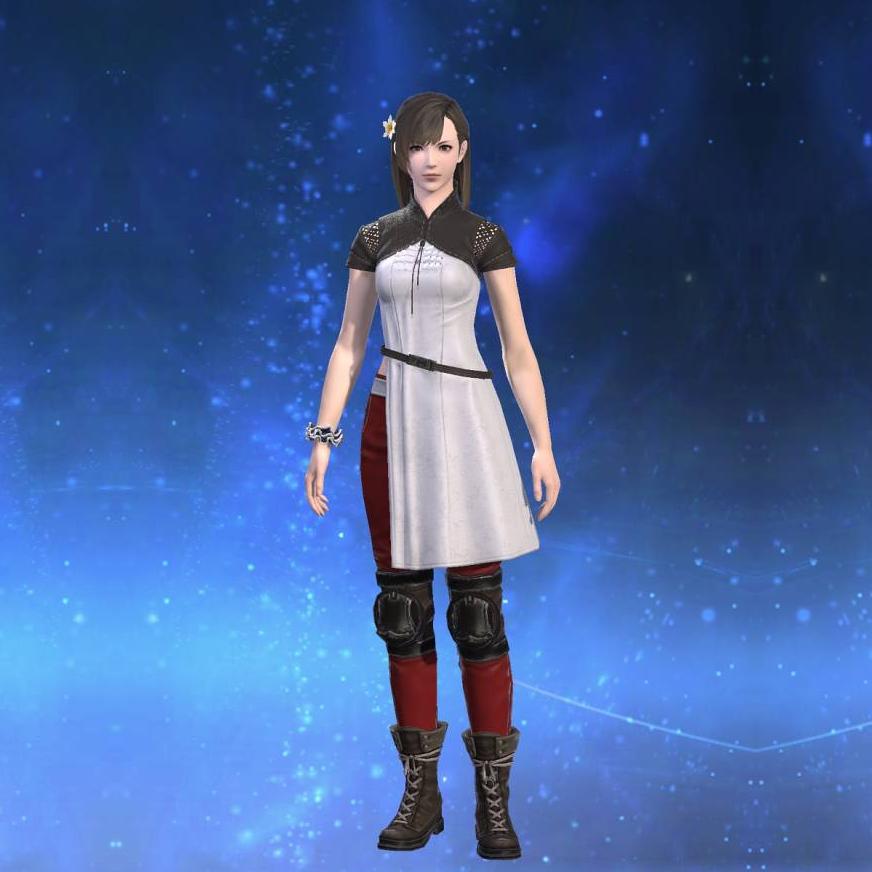 Obsolete Android's Halfrobe of Healing's gearset image female.