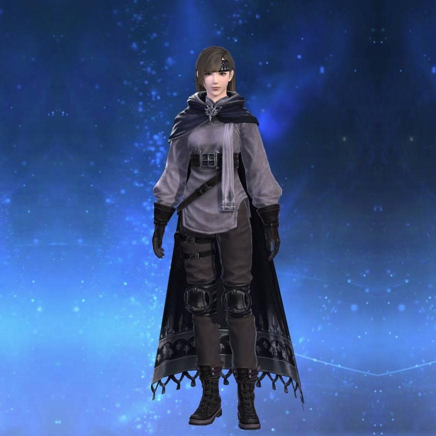 Obsolete Android's Cloak of Scouting's gearset image female.