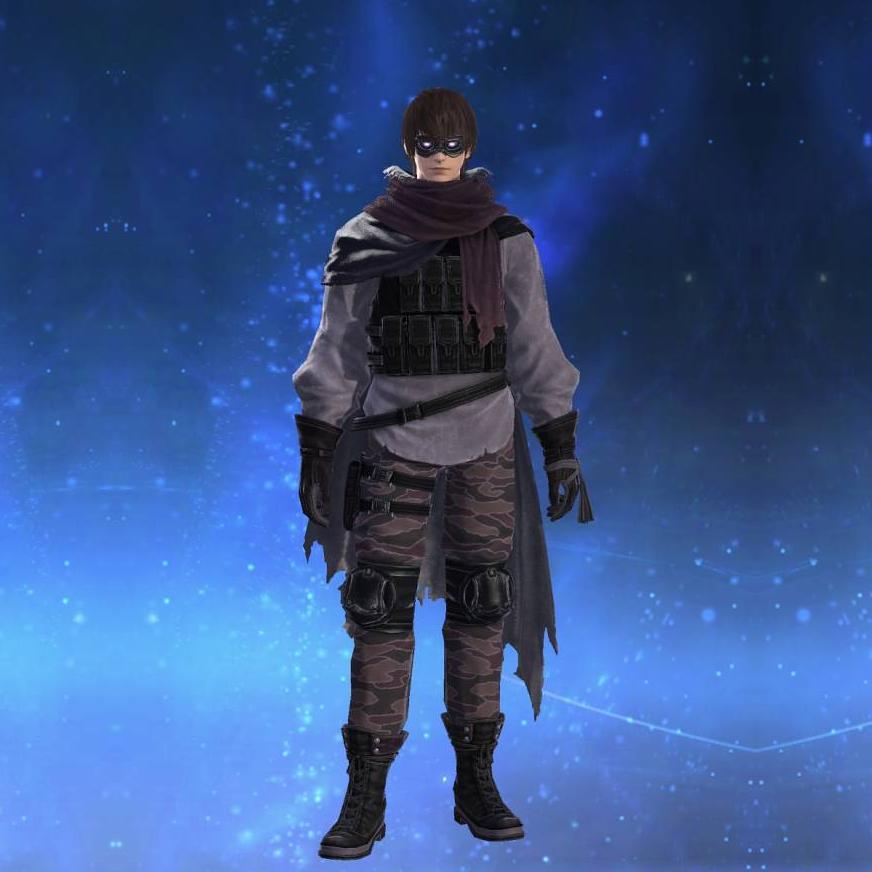 Obsolete Android's Cloak of Scouting's gearset image male.