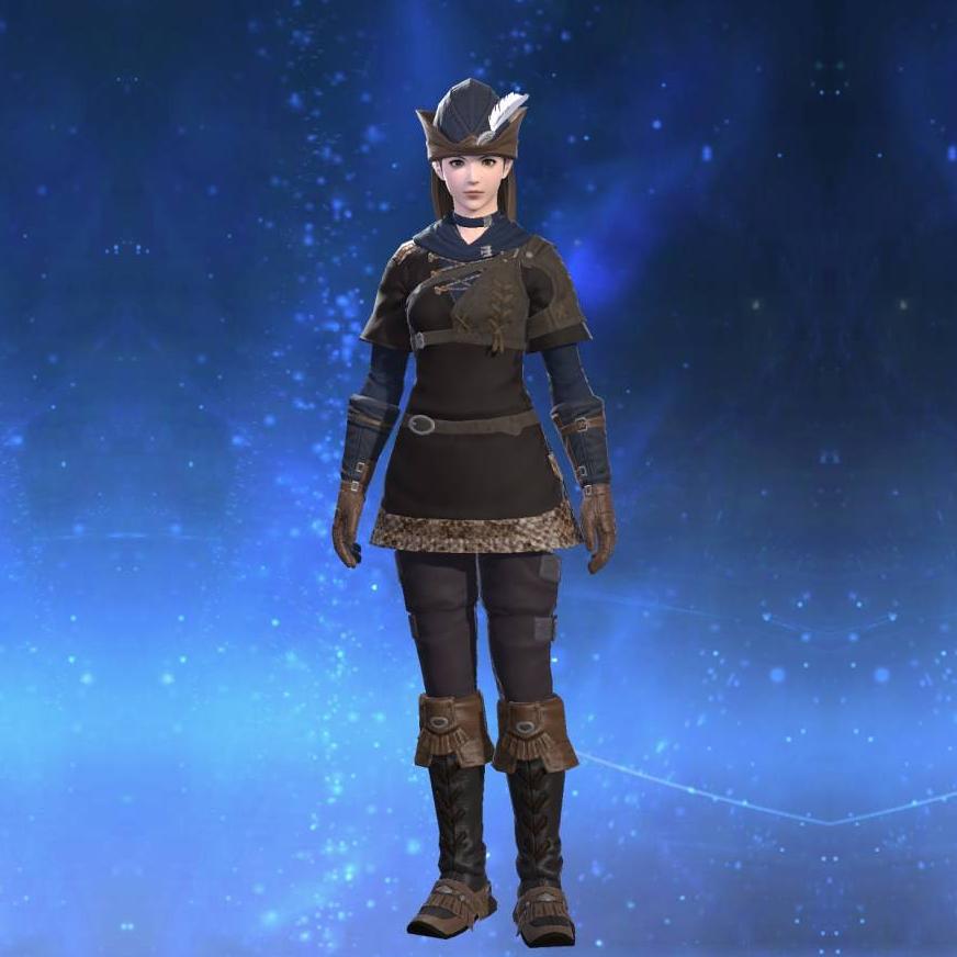 Woolen Tunic's gearset image female.