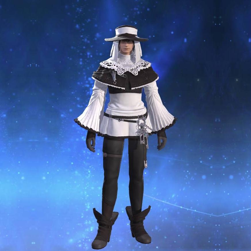 Heirloom Tunic of Healing's gearset image male.