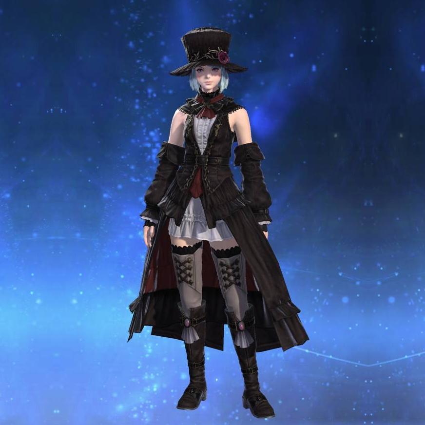 Edenmorn Gown of Healing's gearset image female model.