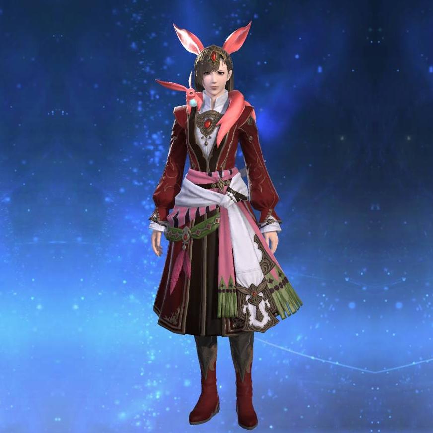 カーバンクル・ルビーアタイア's gearset image female.