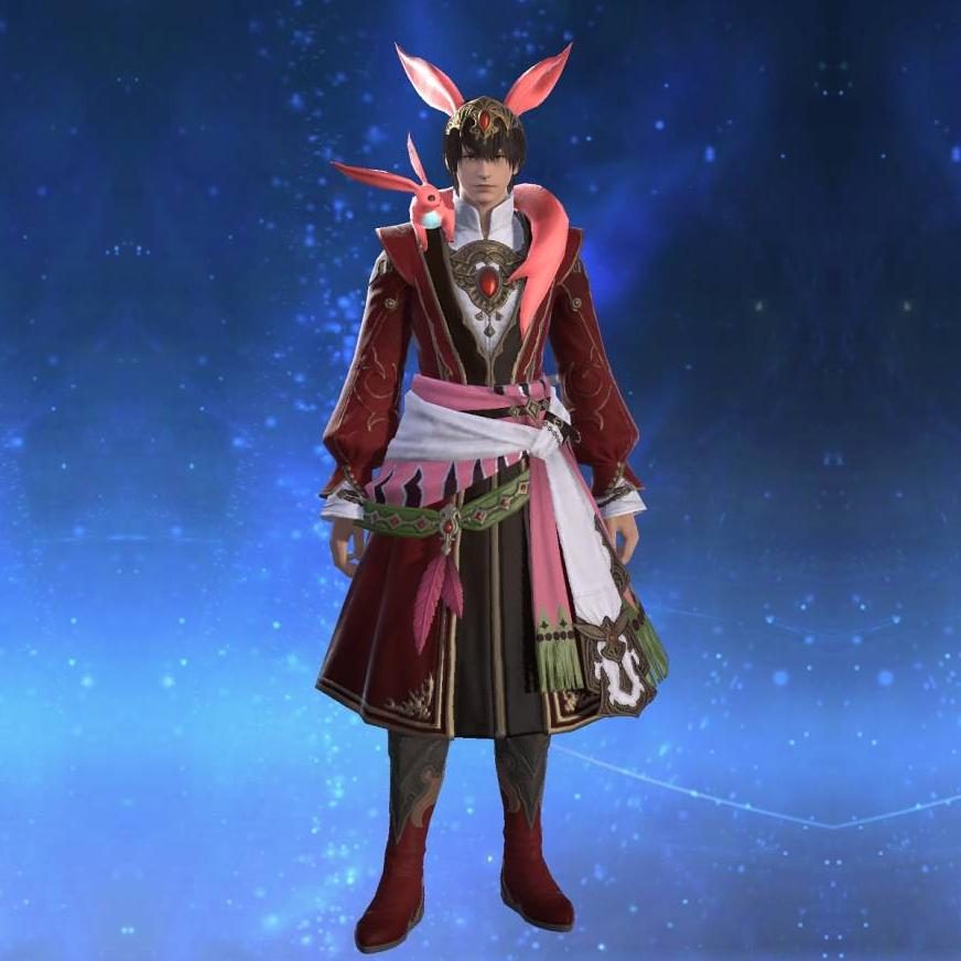 カーバンクル・ルビーアタイア's gearset image male.