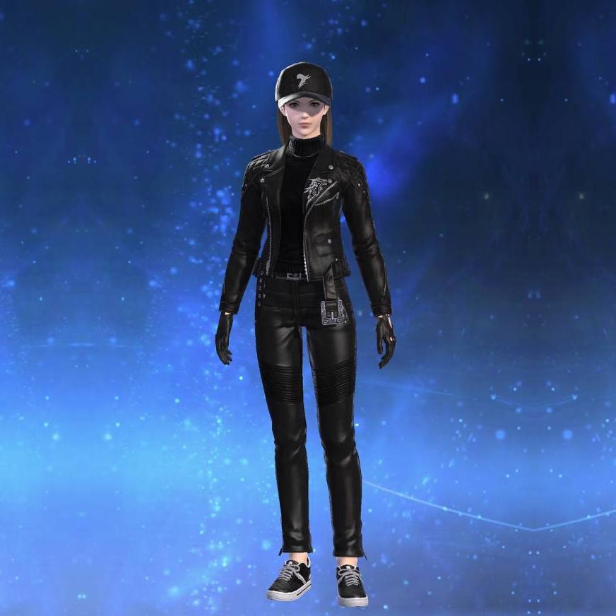 Calfskin Rider's Jacket's gearset image female.