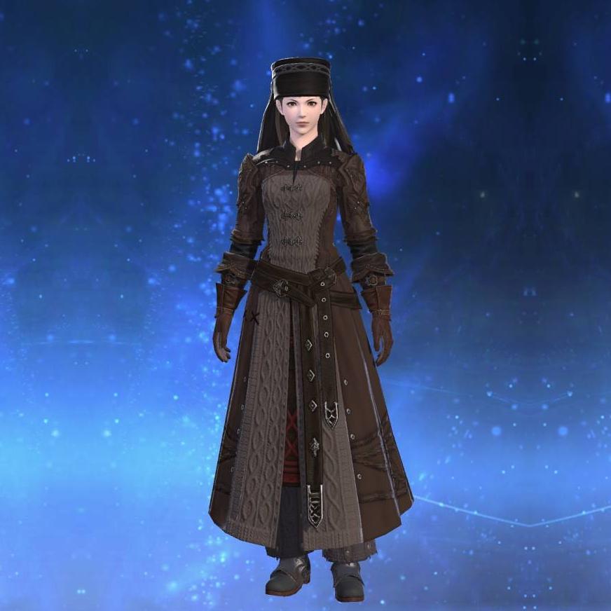 Augmented Crystarium Coat of Striking's gearset image female.