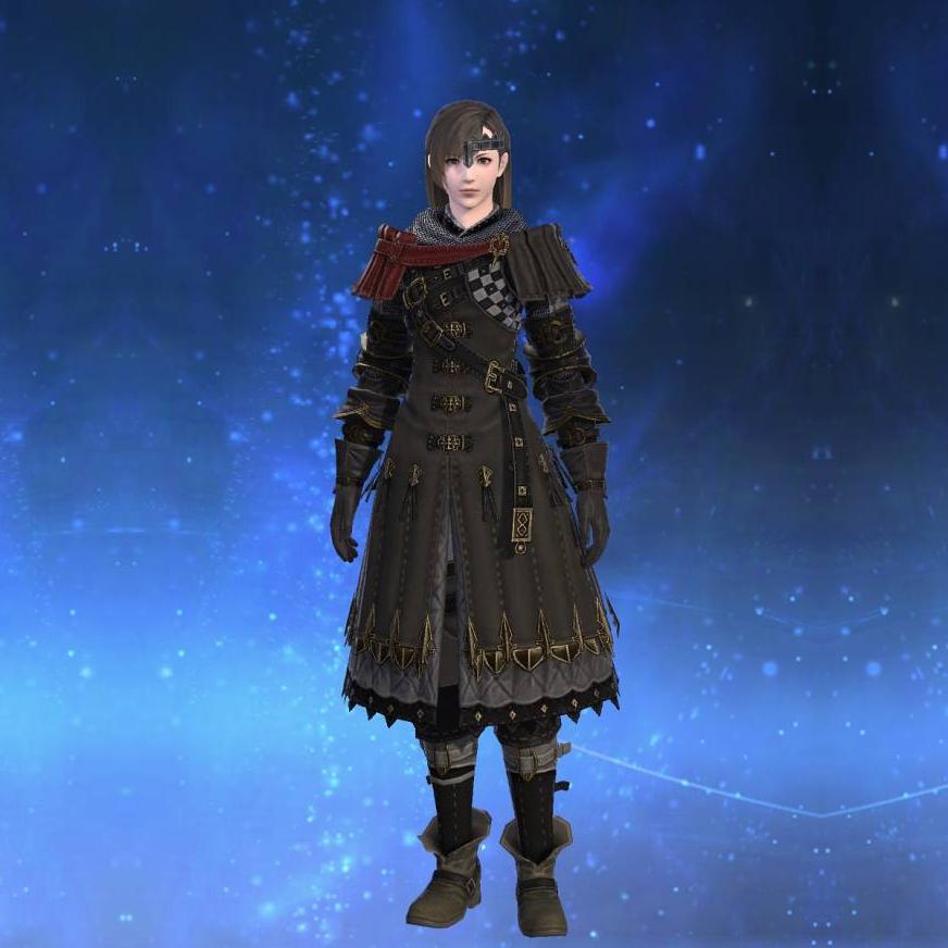 Augmented Crystarium Tabard of Fending's gearset image female.