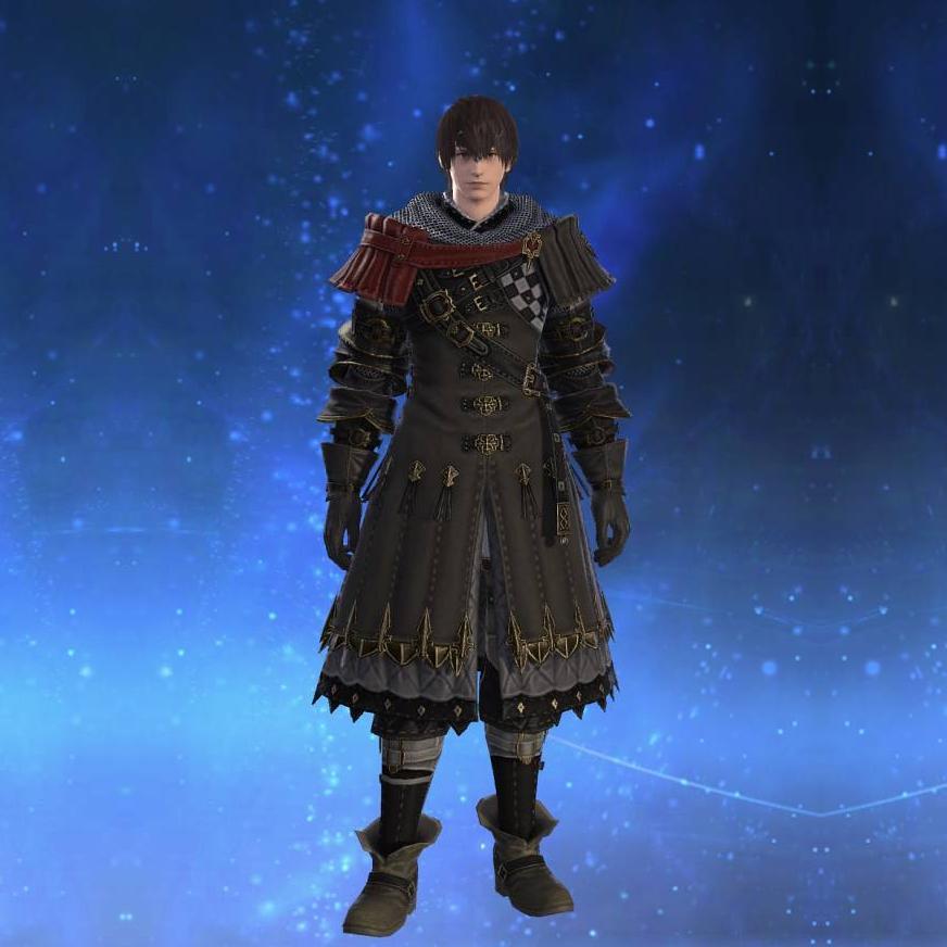 Augmented Crystarium Tabard of Fending's gearset image male.
