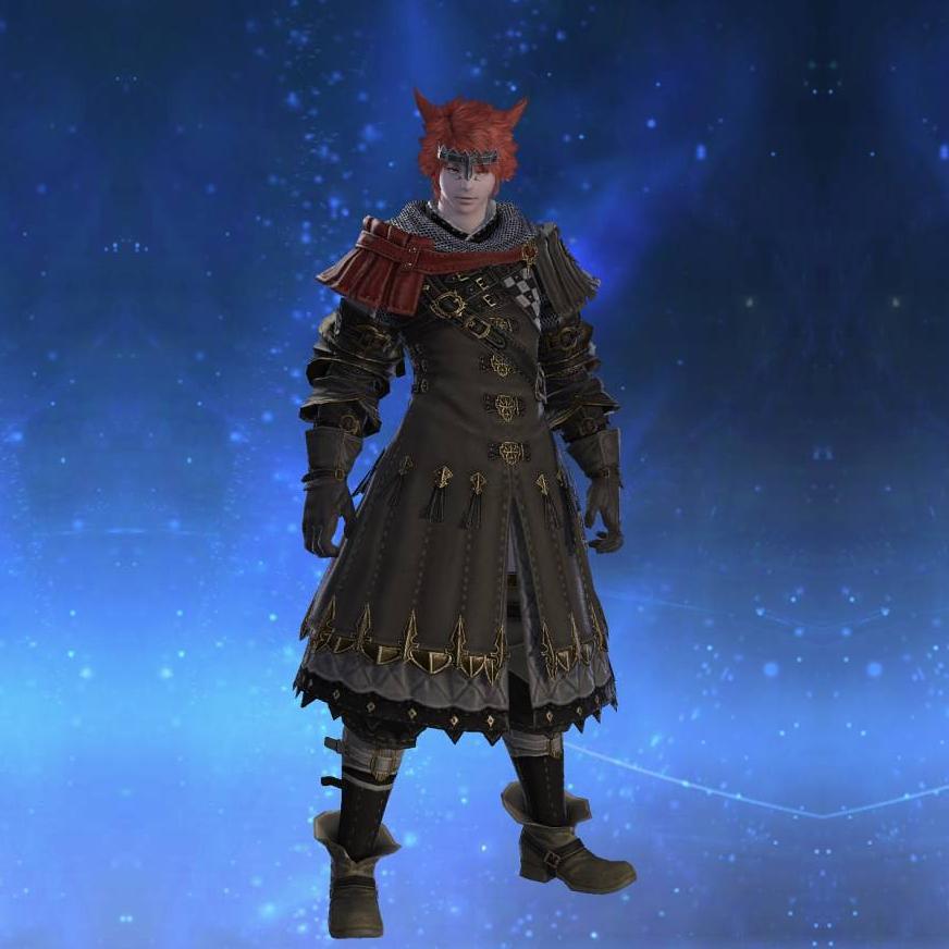 Augmented Crystarium Tabard of Fending's gearset image male model.