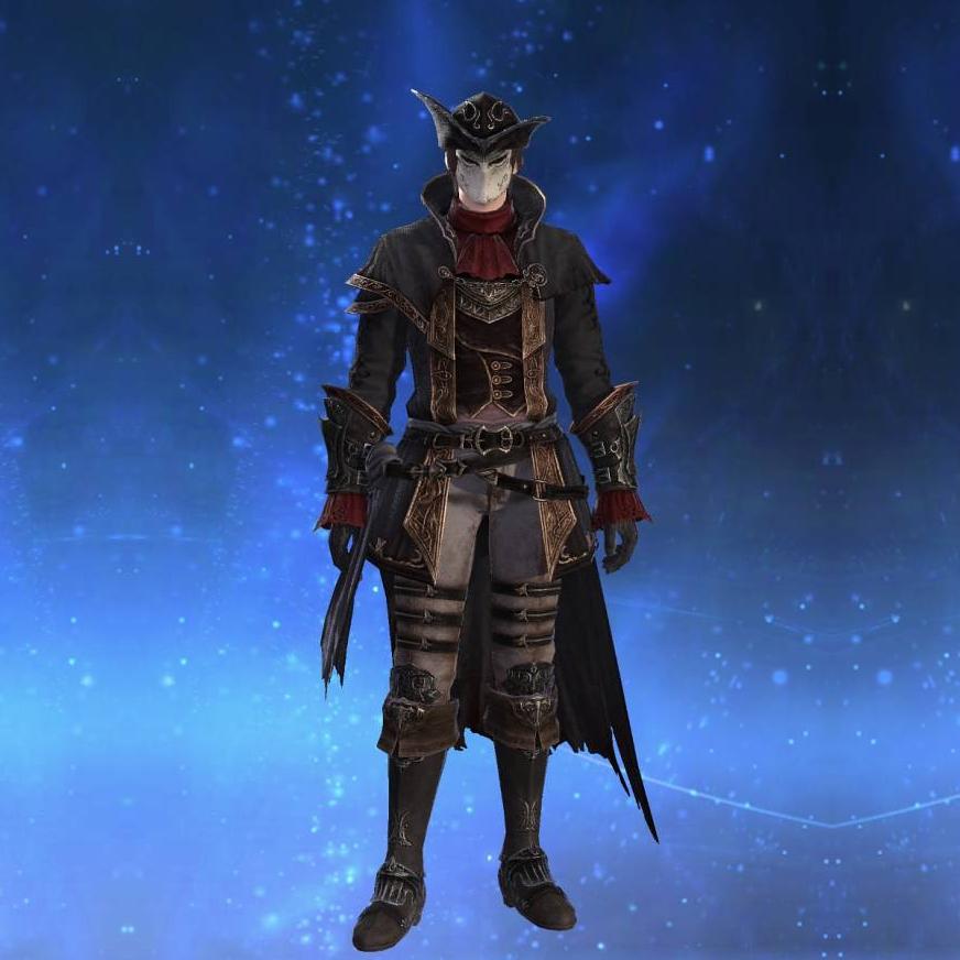Augmented Cryptlurker's Corselet of Striking's gearset image male.