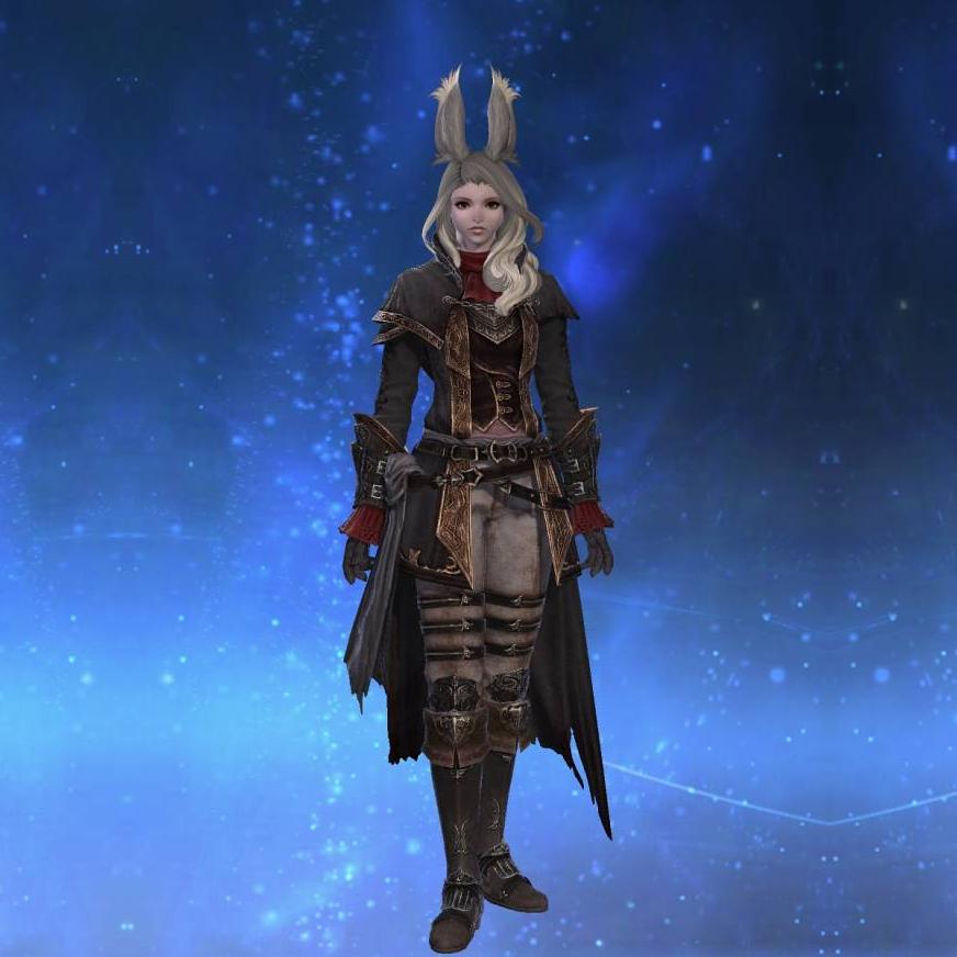 Augmented Cryptlurker's Corselet of Striking's gearset image female model.