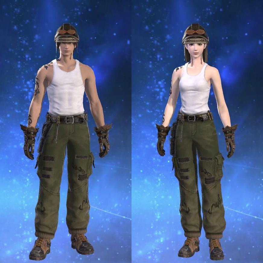 Skyworker's Singlet's gearset image.