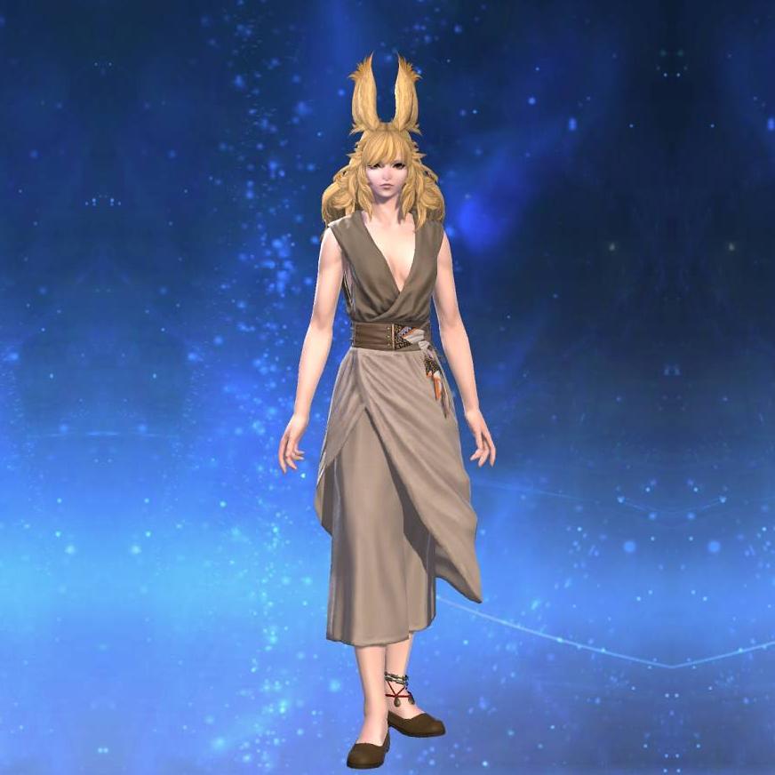 Dalmascan Draped Top's gearset image female model.