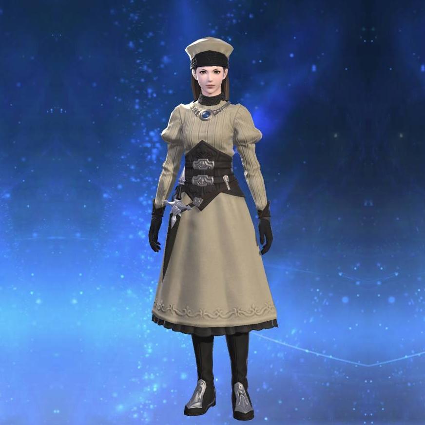 Iridescent Top of Healing's gearset image female.