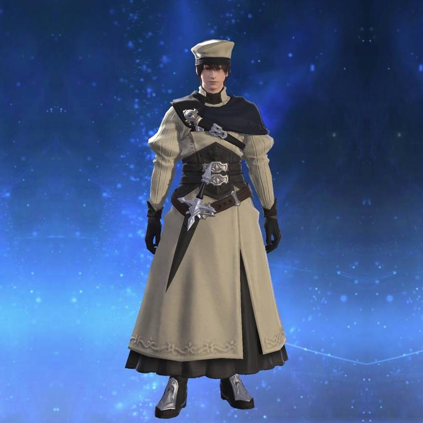 Iridescent Top of Healing's gearset image male.