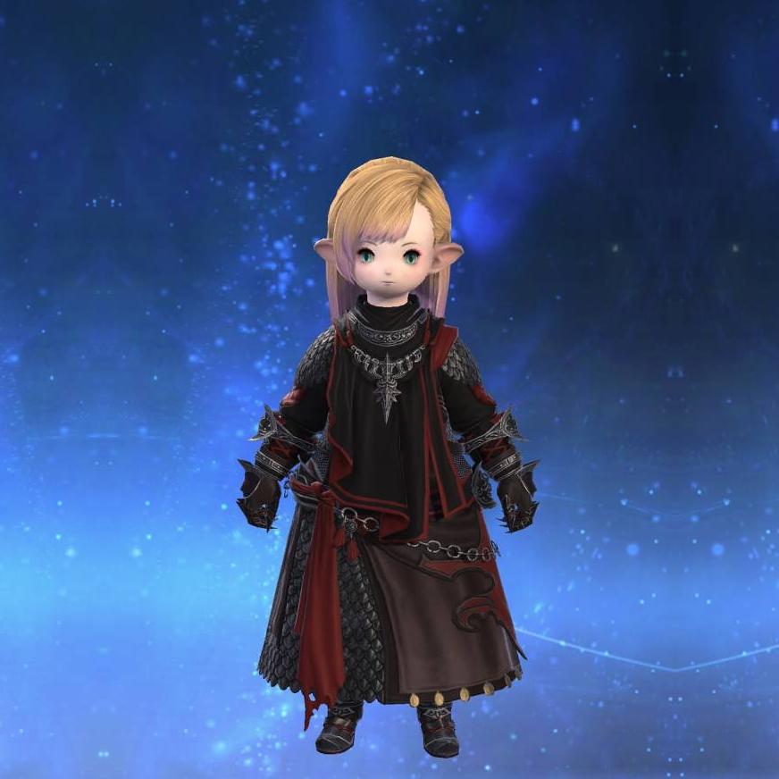 Augmented Deepshadow Scale Mail of Casting's gearset image female model.