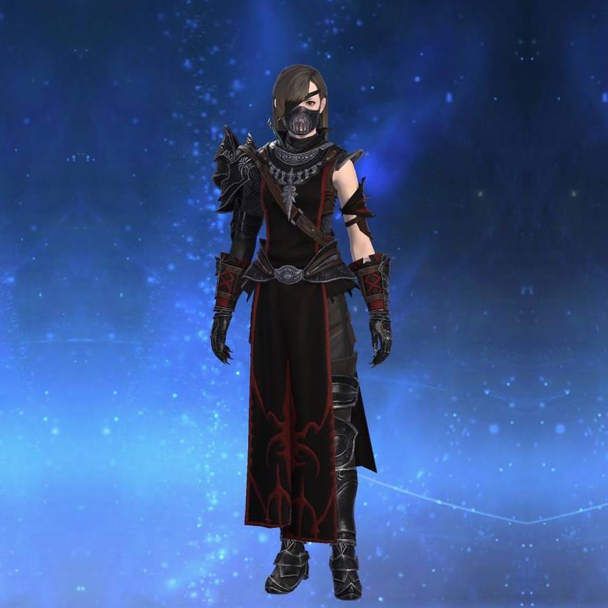 Augmented Deepshadow Scale Mail of Striking's gearset image female.