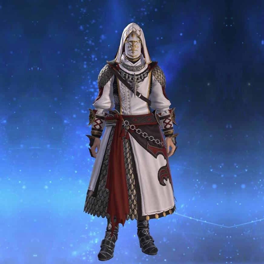 Augmented Deepshadow Scale Mail of Healing's gearset image male.