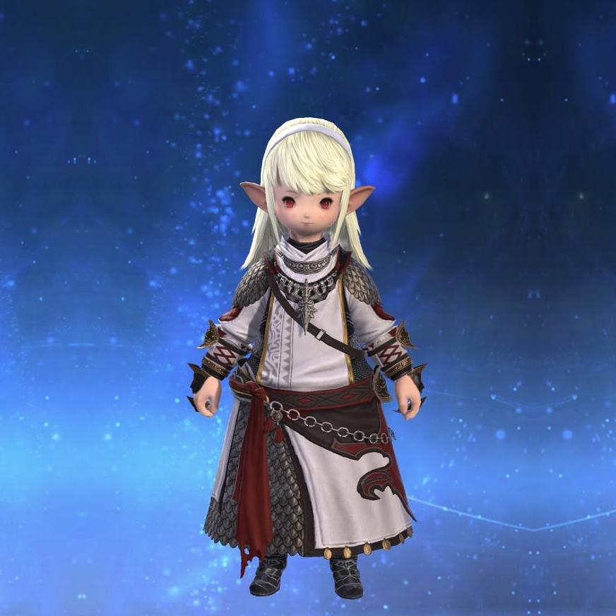 Augmented Deepshadow Scale Mail of Healing's gearset image female model.
