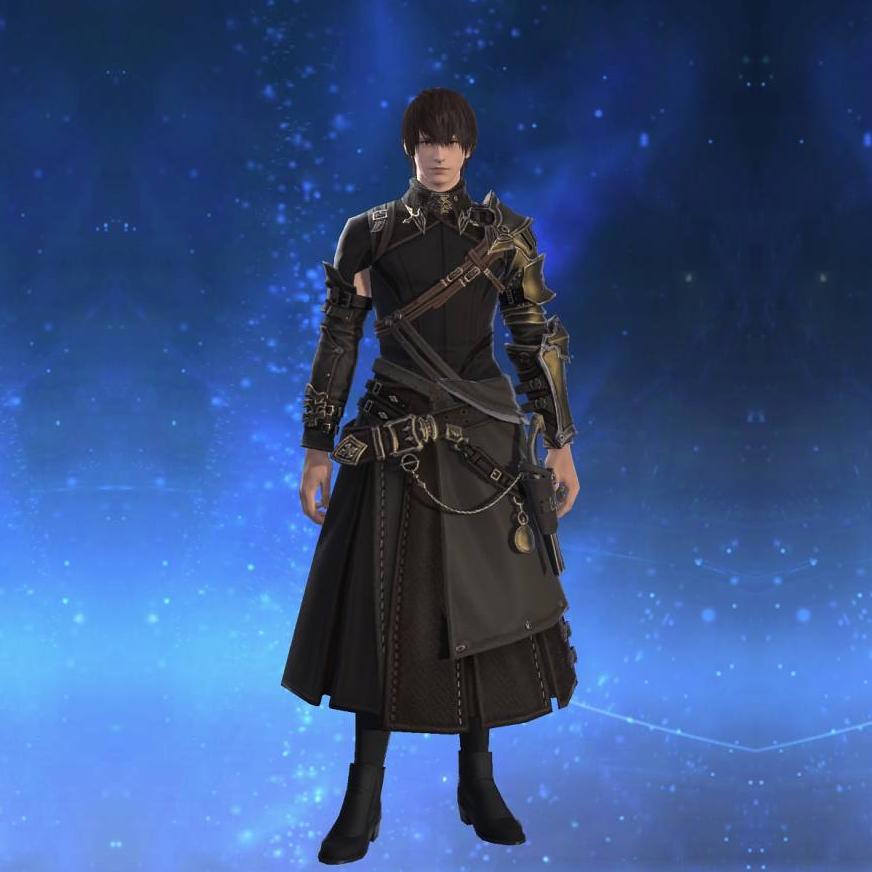 Ornate Neo-Ishgardian Top of Fending's gearset image male.