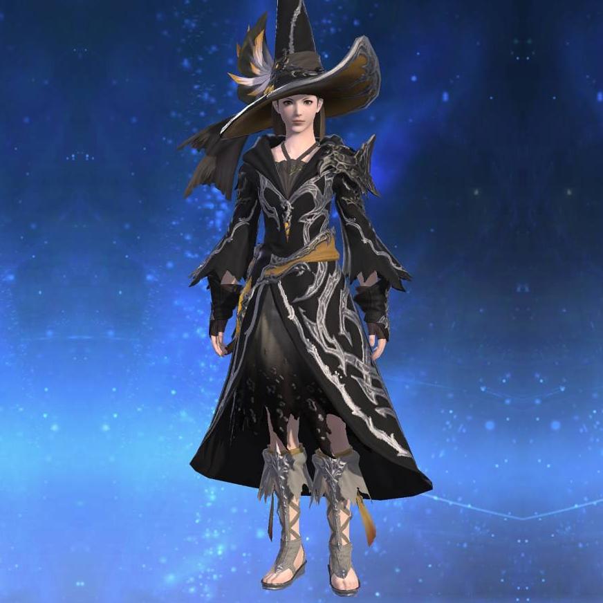 The Forgiven's Robe of Healing's gearset image female.