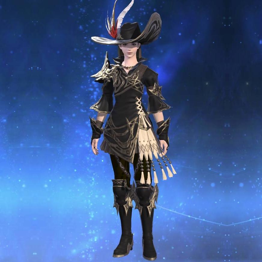 The Forgiven's Tabard of Aiming's gearset image female.