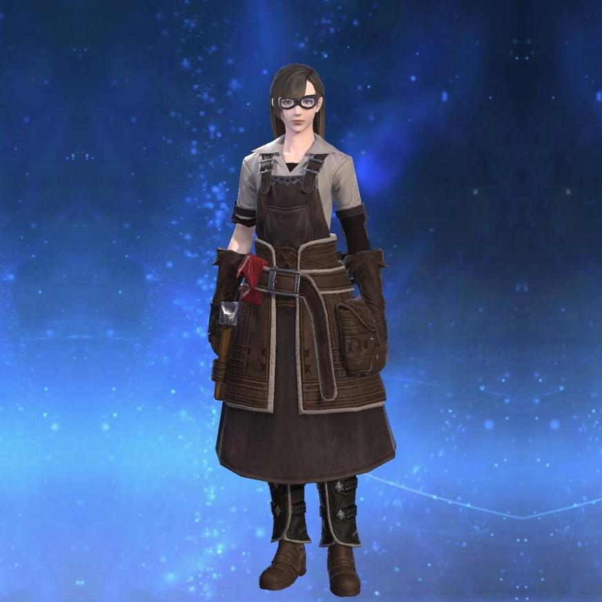 Forgefiend's Costume Apron's gearset image female.