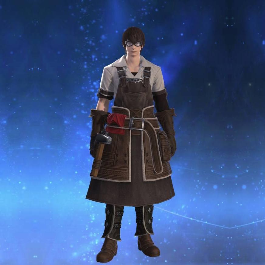 Forgefiend's Costume Apron's gearset image male.