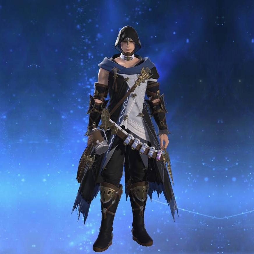 Pixie Cotton Robe of Healing's gearset image male.