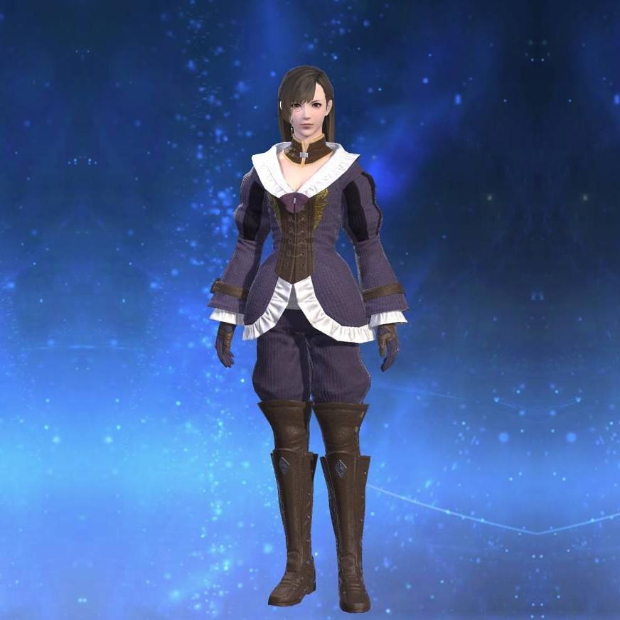 Velveteen Bliaud's gearset image female.