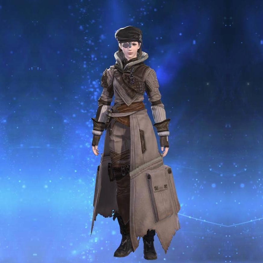 Bozjan Coat of Healing's gearset image female.