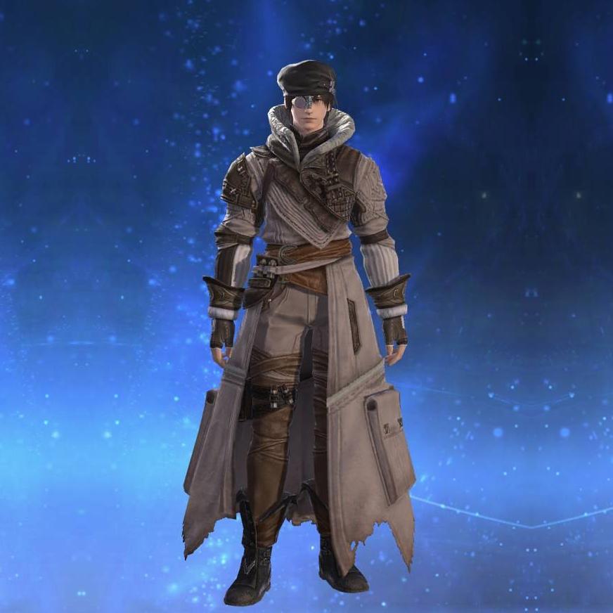 Bozjan Coat of Healing's gearset image male.