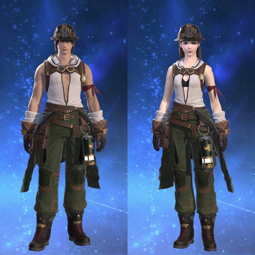 Minefiend's Costume Work Shirt's gearset image.
