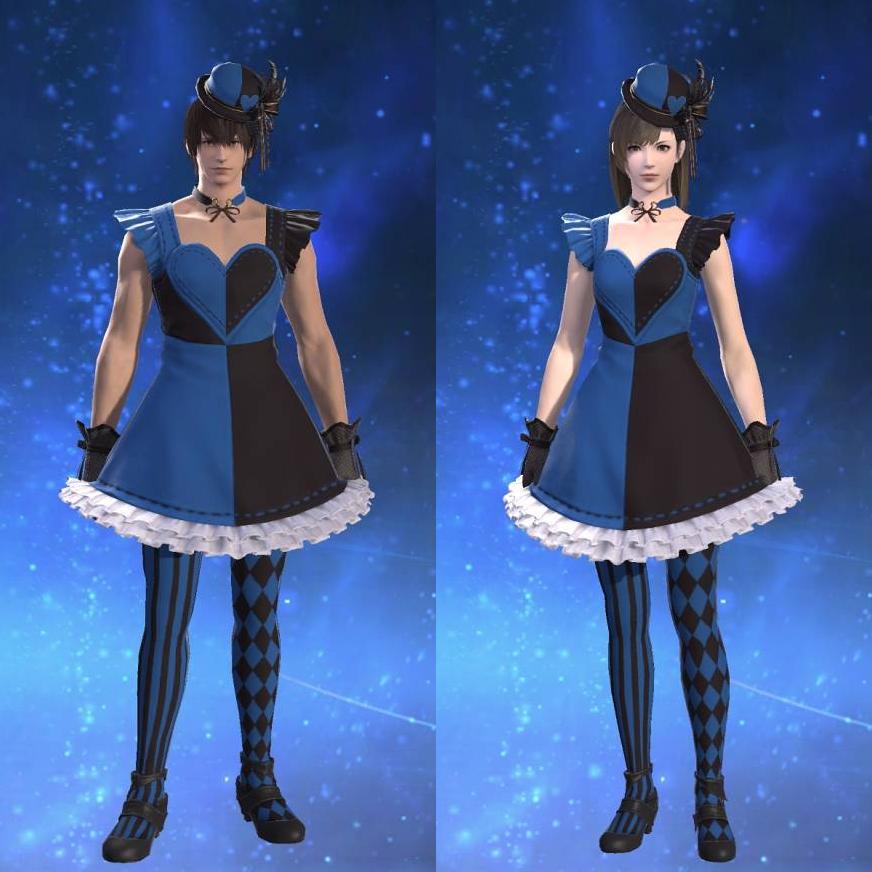Valentione Forget-me-not Dress's gearset image.