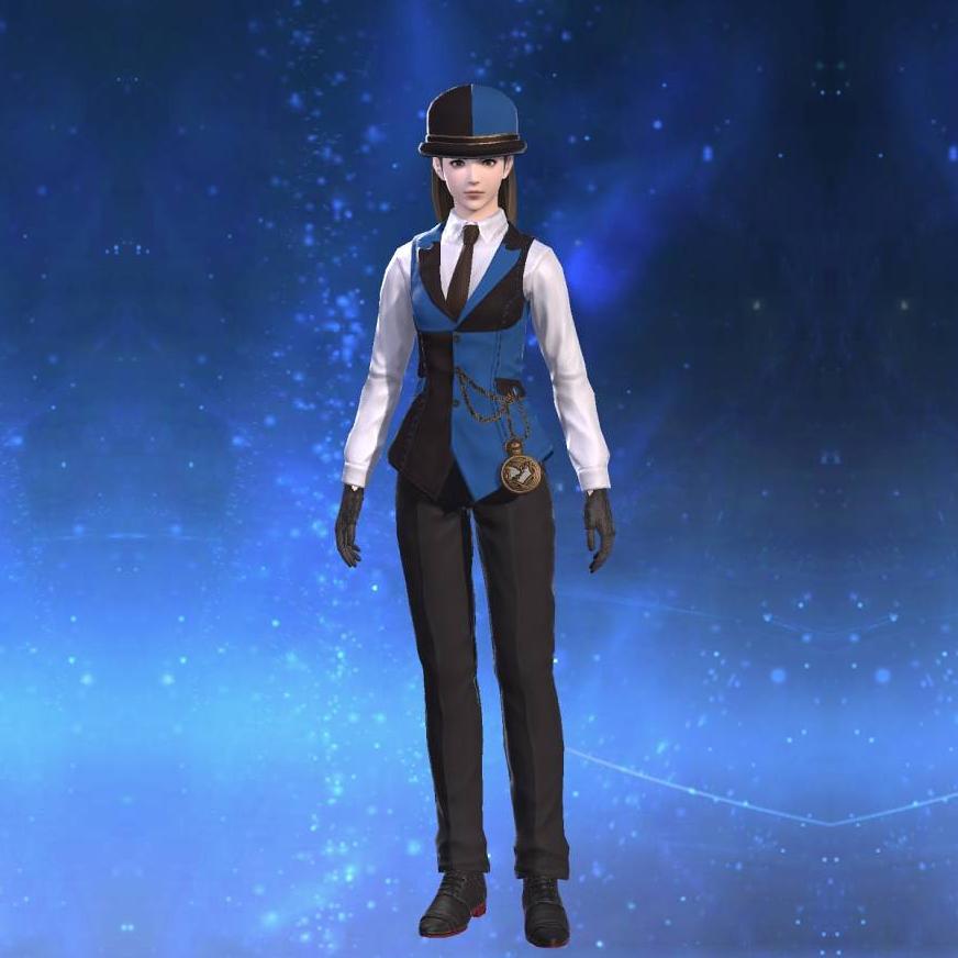 Valentione Forget-me-not Waistcoat's gearset image female.
