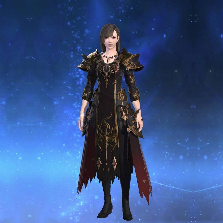 Ornate Facet Mail of Fending's gearset image female.